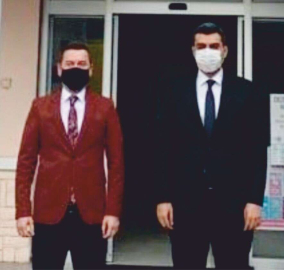 Kaymakam Özdemir'den, Belediye Başkanı Balkan'a Ziyaret