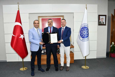 NKÜ REKTÖRÜ MÜMİN ŞAHİN'E ZİYARET