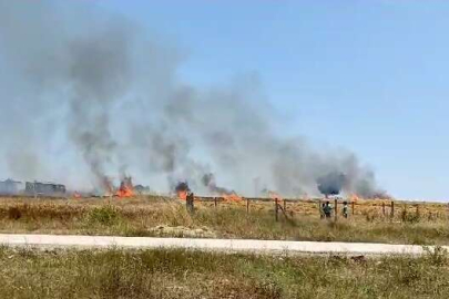 BUĞDAY TARLASI KÜL OLDU