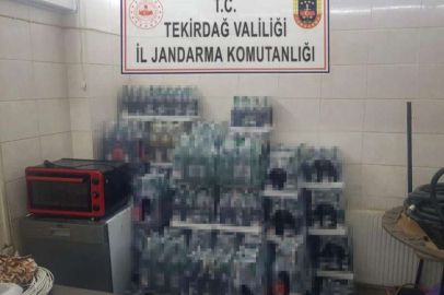 885 LİTRE KAÇAK İÇKİ ELE GEÇİRİLDİ