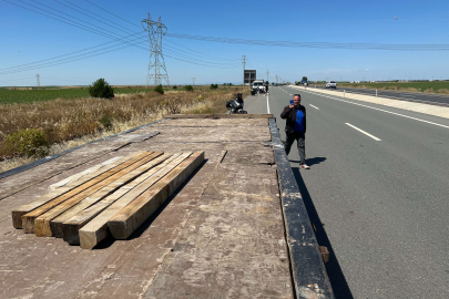 DORSEDEN DÜŞEN KALAS KAZA YAPTIRDI