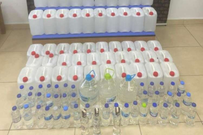 387 LİTRE SAHTE ALKOL ELE GEÇİRİLDİ