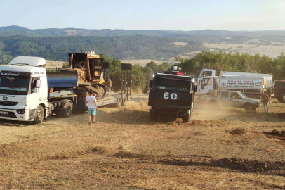 5 HELİKOPTER 2 YANGIN SÖNDÜRME UÇAĞI 3 TOMA OLAY YERİNDE