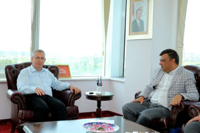 BULGAR BAŞKAN’DAN, TABAKOĞLU’NA  ZİYARET