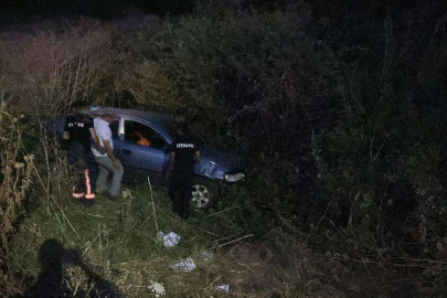 OTOMOBİL ŞARAMPOLE GİRDİ: 2 YARALI