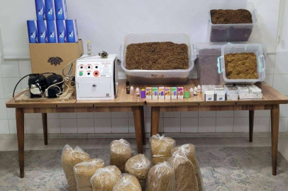 11 BİN 400 MAKARON ELE GEÇİRİLDİ