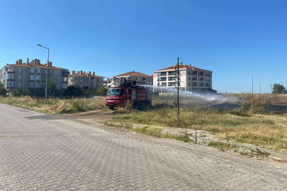 OTLUK ALANDA ÇIKAN YANGIN SÖNDÜRÜLDÜ