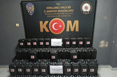 775 LİTRE ETİL ALKOL ELE GEÇİRİLDİ