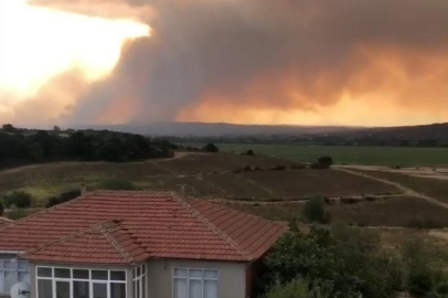 YUNANİSTAN'DAKİ YANGIN EDİRNE SINIRINA DAYANDI