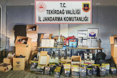 250 BİN LİRA DEĞERİNDE TÜTÜN VE MAKARON ELE GEÇİRİLDİ