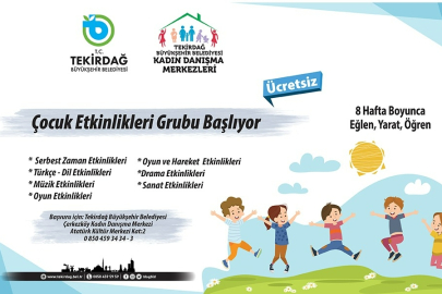 BELEDİYE ÇOCUKLARI EĞİTİM HAYATINA HAZIRLIYOR