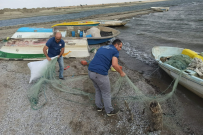 BİN METRE SAHİPSİZ AĞA EL KONULDU