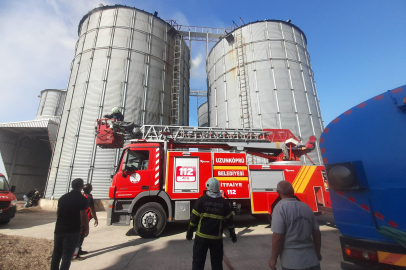 EDİRNE'DE YAĞ FABRİKASINDA YANGIN ÇIKTI