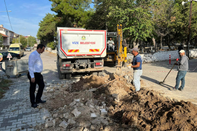 VİZE’DE DOĞAL GAZ ÇALIŞMASI DEVAM EDİYOR