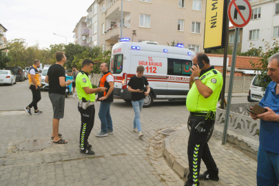 OTOMOBİL İLE MOTOSİKLET ÇARPIŞTI