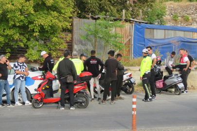 MOTOSİKLET SÜRÜCÜLERİ DENETLENDİ
