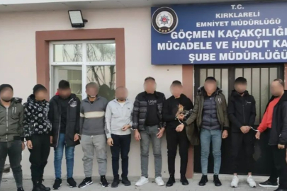 KIRKLARELİ'NDE 34 DÜZENSİZ GÖÇMEN YAKALANDI