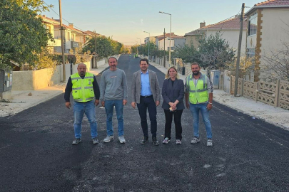 PINARHİSAR İLÇESİNDE YOL YAPIM ÇALIŞMASI SÜRÜYOR