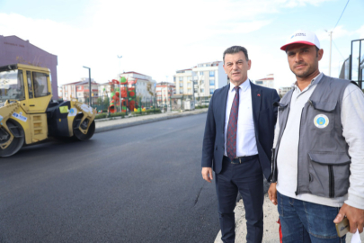 ÇETİN ASFALT ÇALIŞMALARINI İNCELEDİ