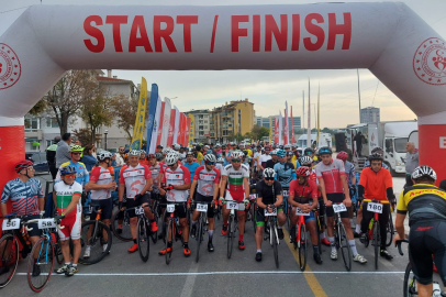 BİSİKLET YARIŞINDA START VERİLDİ