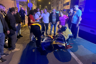 OTOMOBİL YAYAYA ÇARPIP KAÇTI