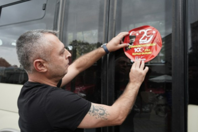 ARAÇLAR 100’ÜNCÜ YILA ÖZEL SÜSLENDİ