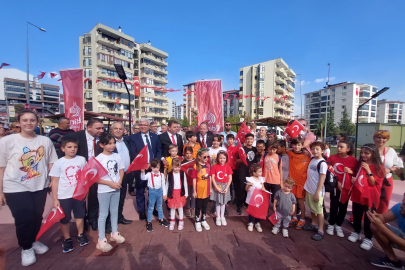 CUMHURİYET PARKI’NI ÇOCUKLAR AÇTI