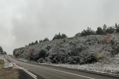 Trakya'nın yüksek kesimlerinde kar başladı