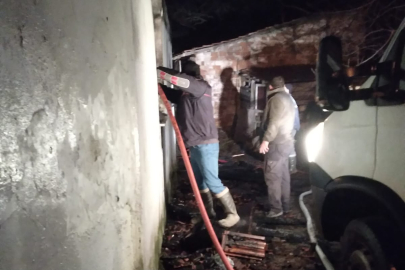 Demirköy’de bir evde yangın çıktı