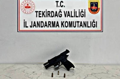 Tekirdağ’da kuru sıkıdan bozma tabanca ele geçirildi