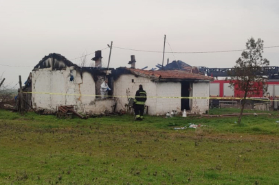 Tekirdağ'da bir evde çıkan yangında bir kişi öldü