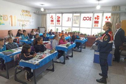 Jandarmadan Kırcasalih’te öğrencilere eğitim