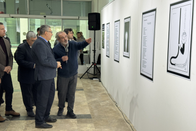 "Kutsal Kudüs ile Yareli Filistin'e Uzanan Kırk Çizgi" sergisi açıldı