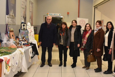 Helvacıoğlu el emeği sergisini gezdi