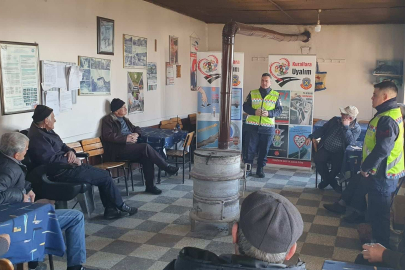 Jandarmadan Çeltik köyünde trafik eğitimi