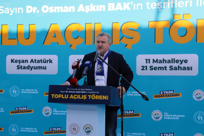 Bakan Bak, Keşan'da konuştu