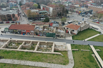 Havlucular Hanı'nda restorasyon çalışmaları sürüyor