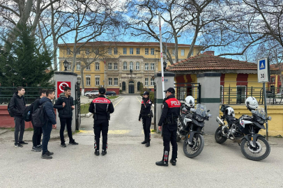 Edirne Emniyetinden okul önü güvenliği