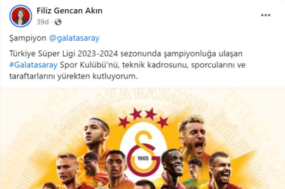Başkan Akın’dan Galatasaray’a Kutlama