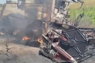 Biçerdöverin Alev Alması Sonucu 80 Dekarlık Buğday Ekili Alan Yandı