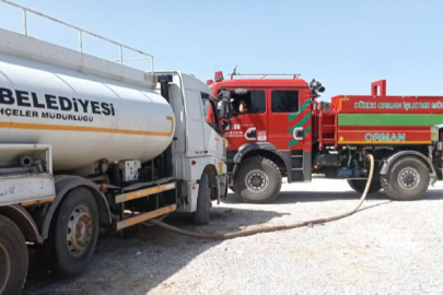 Çorlu Belediyesinden Yangın Söndürme Çalışmalarına Destek