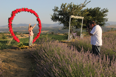 Görsel Cazibesi Fotoğraf Tutkunlarını Lavanta Tarlalarına Çekiyor