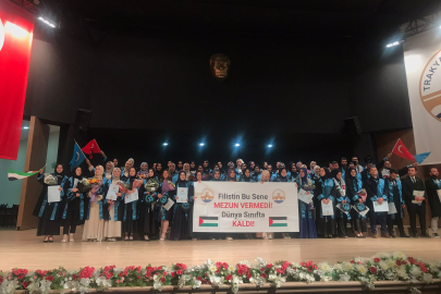 İlahiyat Fakültesi Mezuniyetinde “Filistin” Detayı