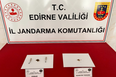 Enez’de Bir Araçta Uyuşturucu Ele Geçirildi