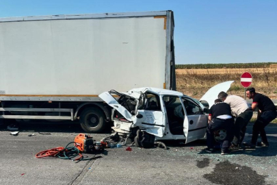 Babaeski’de 3 Aracın Karıştığı Kaza: 2 Kişi Yaralandı