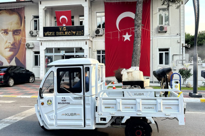 Vize’de İlaçlama Çalışmaları Sürüyor