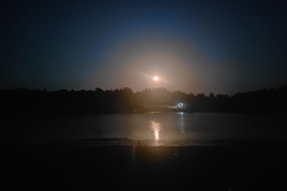 Havsa'da Süper Mavi Ay Büyüledi