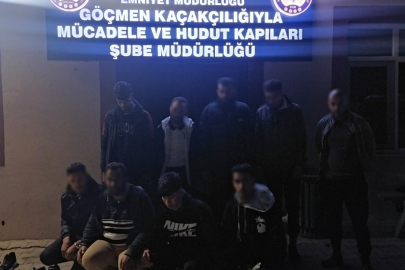 Kırklareli'nde 9 Düzensiz Göçmen Yakalandı