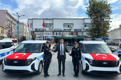 İpsala İlçe Emniyet Müdürlüğüne Gönderilen 5 Yeni Araç Hizmete Alındı