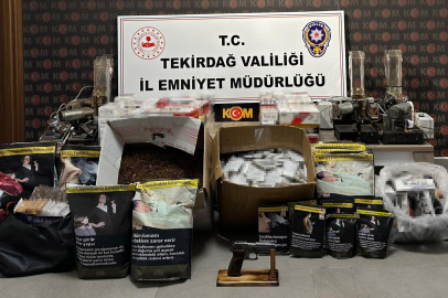 Tekirdağ’da KOM Başkanlığı Koordinesinde Büyük Tütün Kaçakçılığı Operasyonu